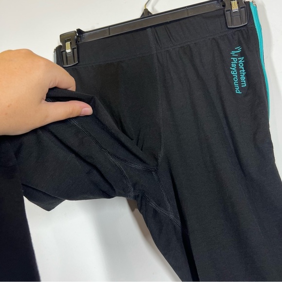 Northern Playground 3/4 Wool Ziplongs Leggings Size Small - Picture 8 of 9